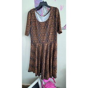 Women's Lula Roe Aztec Design Dress